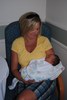 Kelly holding her nephew