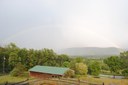 Rainbow and Barn