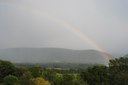 Rainbow and Barn