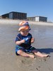 Eddie playing on the beach