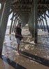 Tim and Eddie under a pier